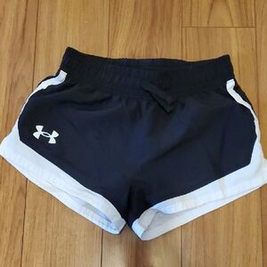 Under Armour Women's Athletic Shorts in Black and White